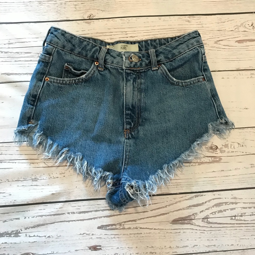 Topshop Moto Kiri Denim Shorts